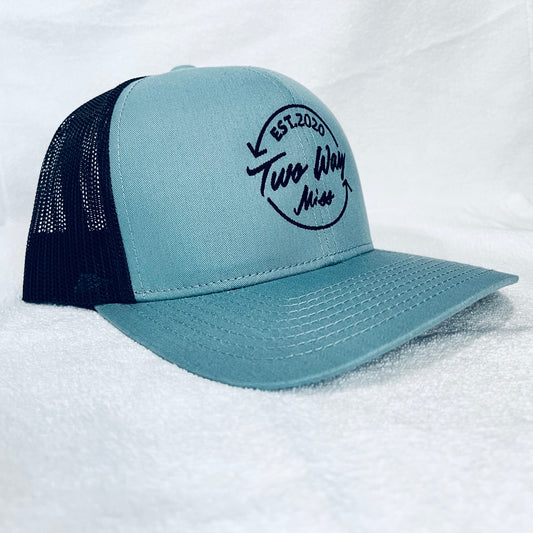 The "Seal" Snapback Hat (Blue / Charcoal)
