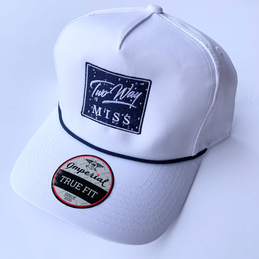 The "All Square" Snapback Hat (White)