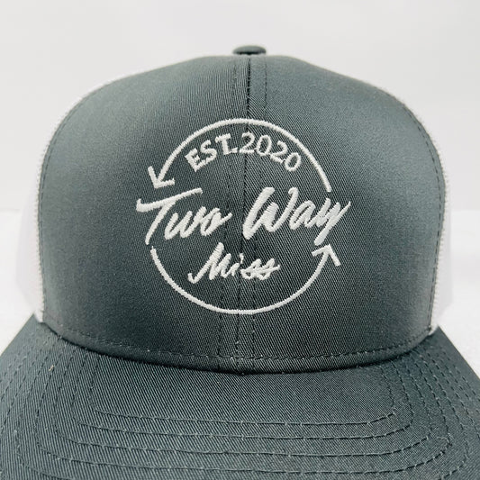 The "Seal" Snapback Hat (Gray / White)