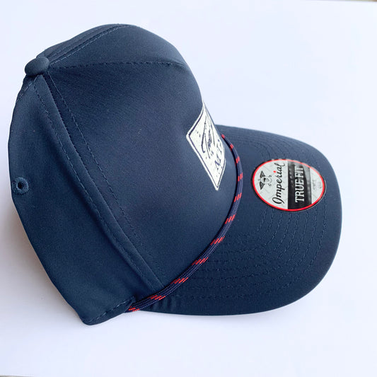 The "All Square" Snapback Hat (Navy)
